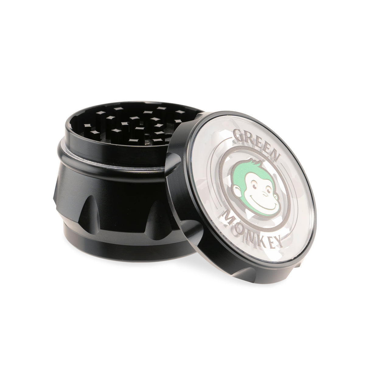Green Monkey Baboon Crown Grinder - 63mm - Black