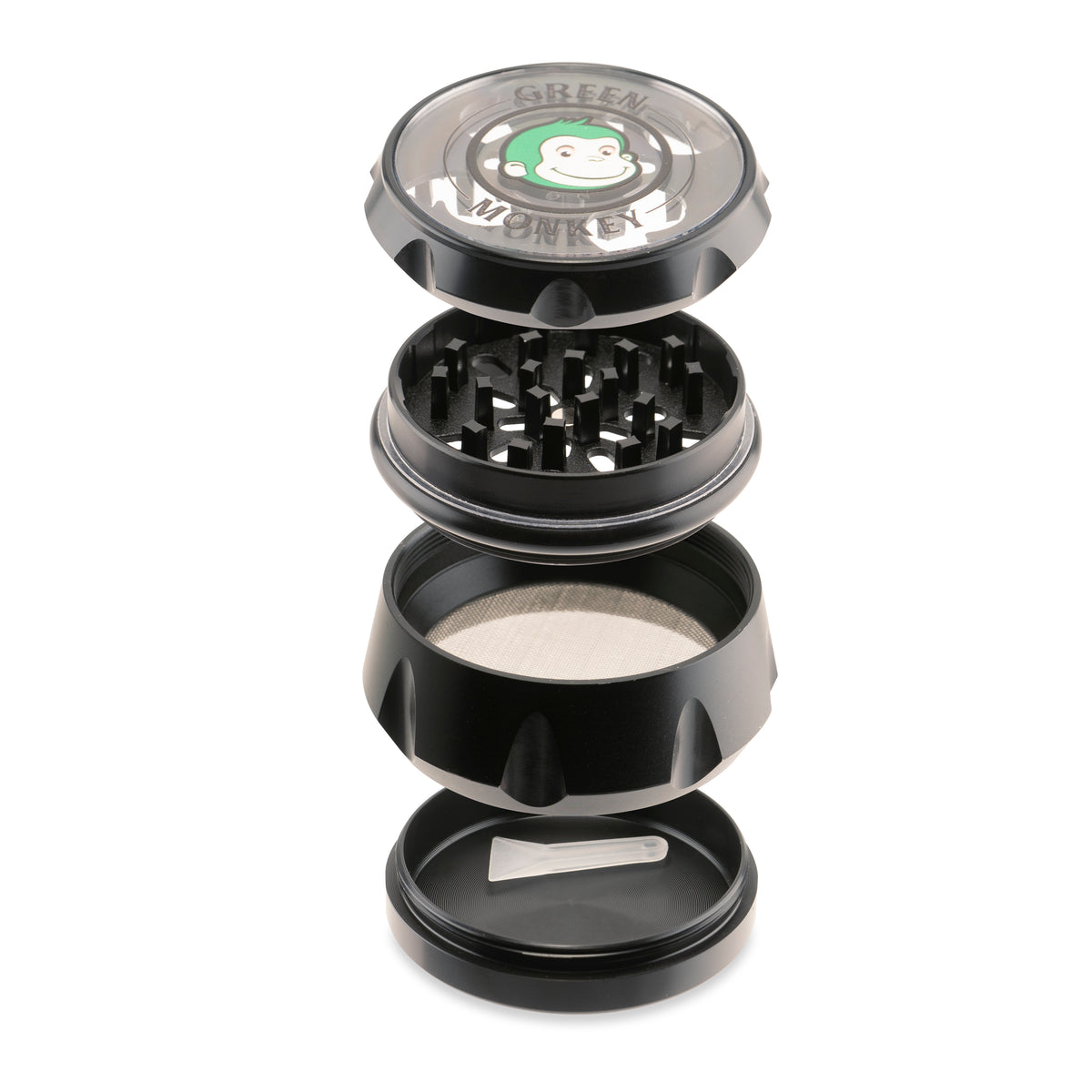 Green Monkey Baboon Crown Grinder - 63mm - Black