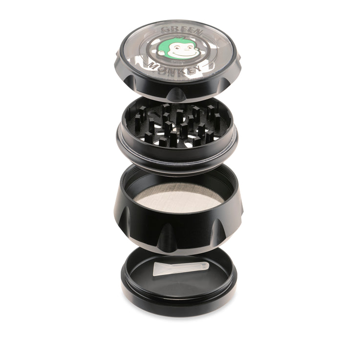 Green Monkey Baboon Crown Grinder - 63mm - Black