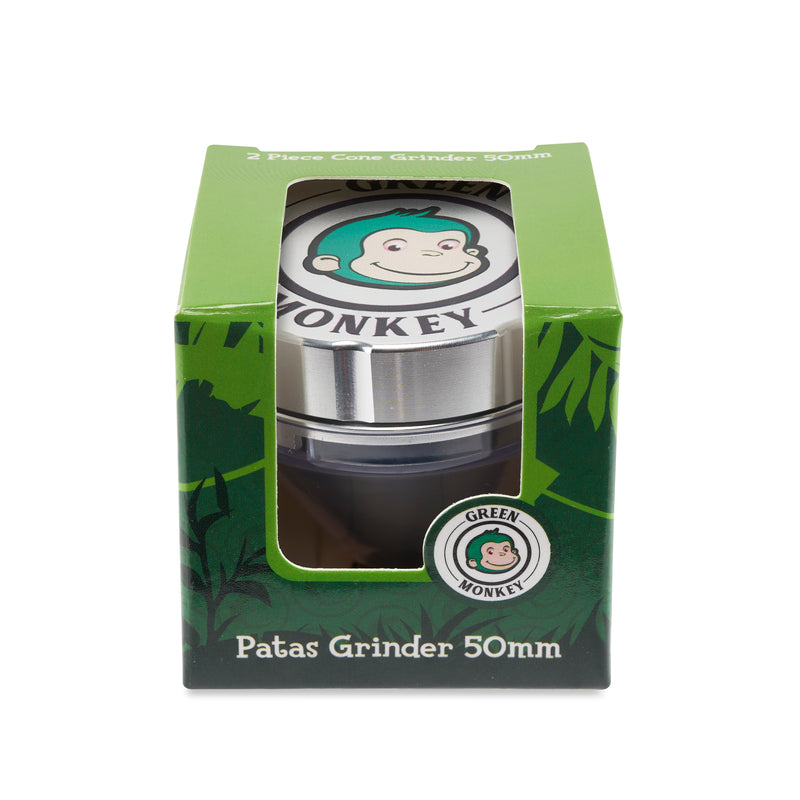 Green Monkey Grinder - Patas - 50mm - Silver