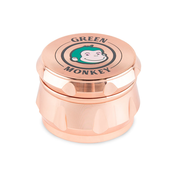 Green Monkey Baboon Crown Grinder - Rose Gold - 50MM