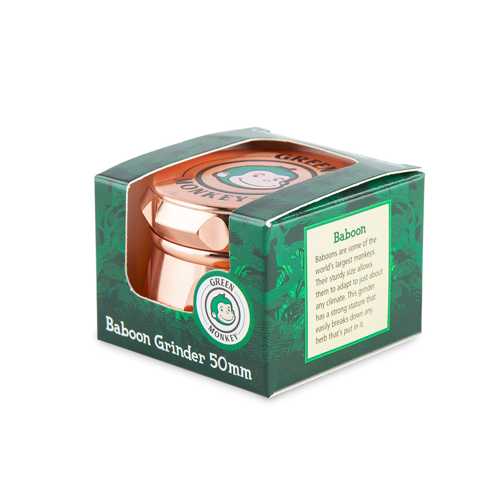 Green Monkey Baboon Crown Grinder - Rose Gold - 50MM