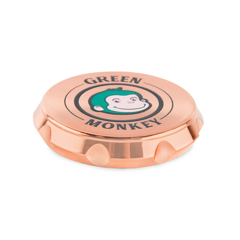 Green Monkey Baboon Crown Grinder - Rose Gold - 50MM