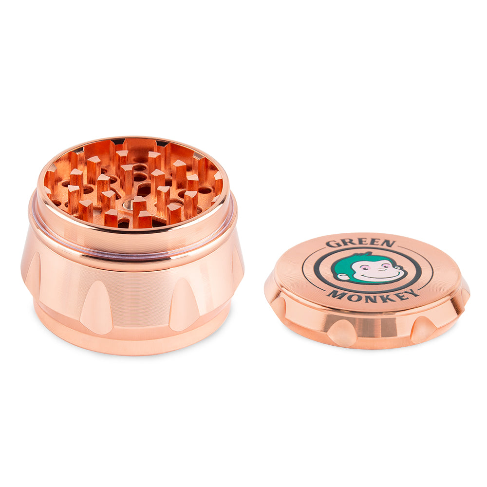 Green Monkey Baboon Crown Grinder - Rose Gold - 50MM