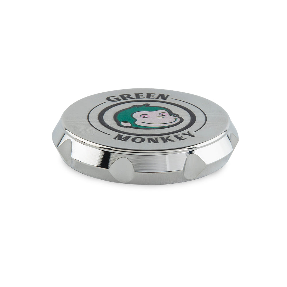 Green Monkey Baboon Crown Grinder - Silver - 50MM