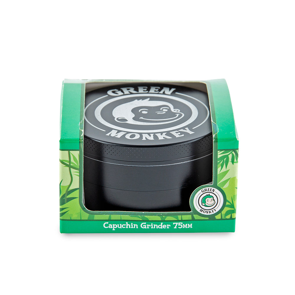 Green Monkey Grinder - Capuchin - 75mm - Black