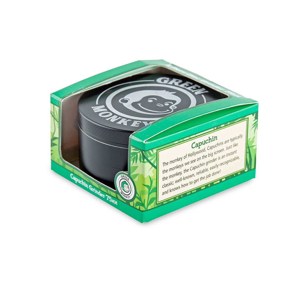 Green Monkey Grinder - Capuchin - 75mm - Black