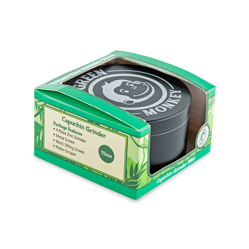 Green Monkey Grinder - Capuchin - 75mm - Black