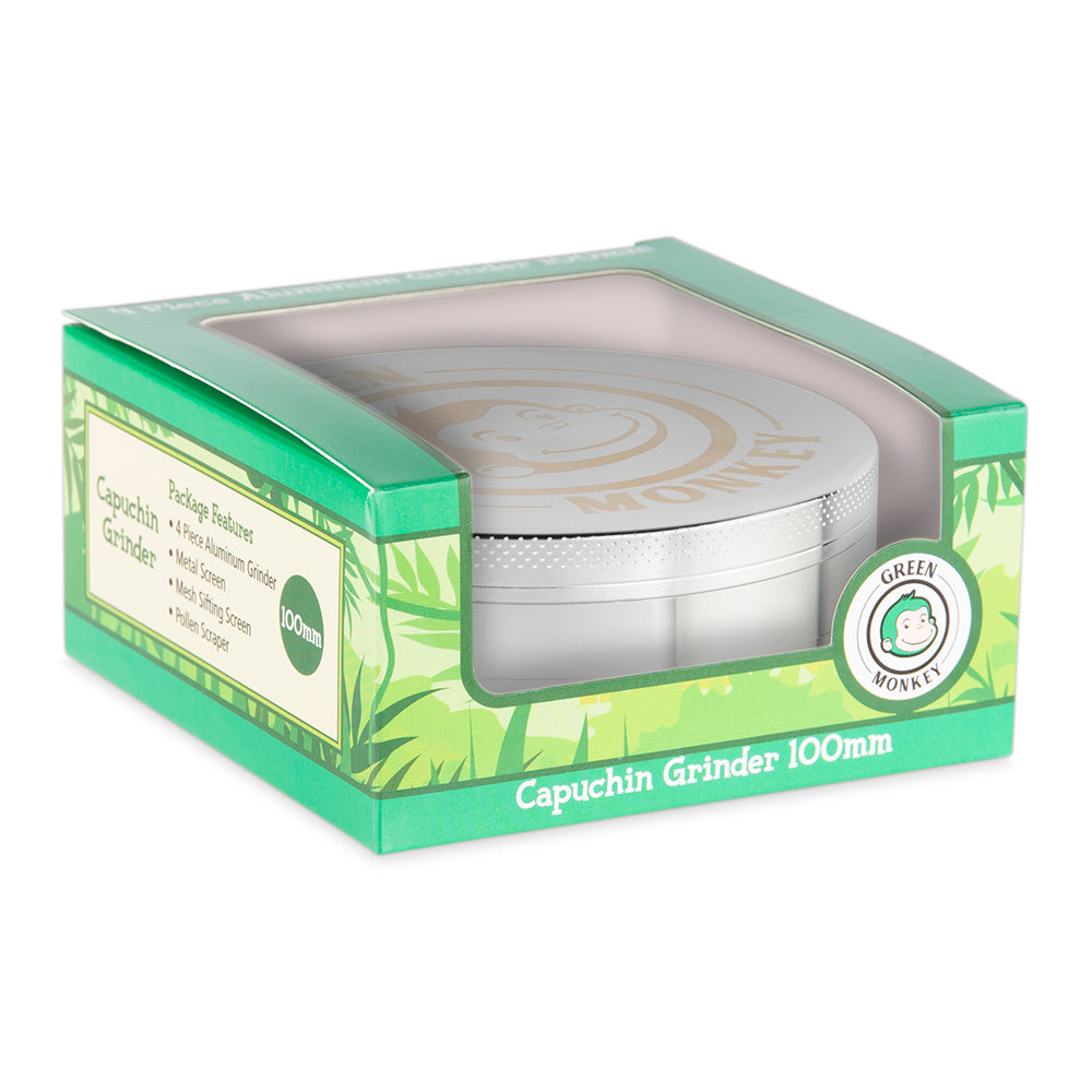Green Monkey Grinder - Capuchin - 100mm - Silver