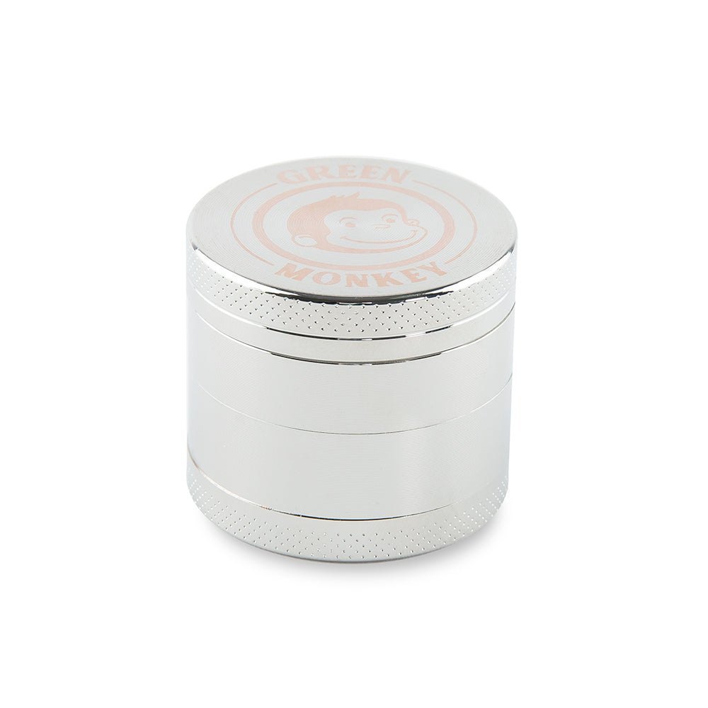 Green Monkey Capuchin Grinder - Silver - 40MM