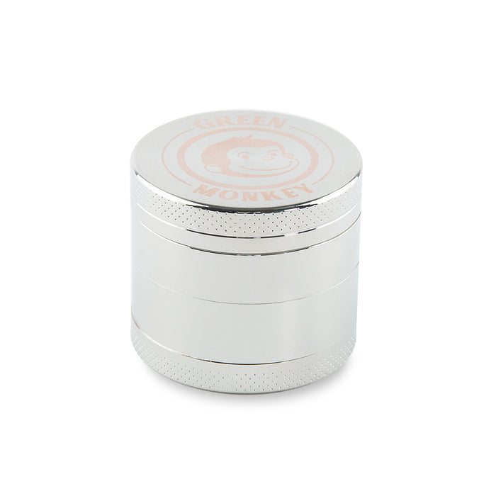 Green Monkey Capuchin Grinder - Silver - 40MM