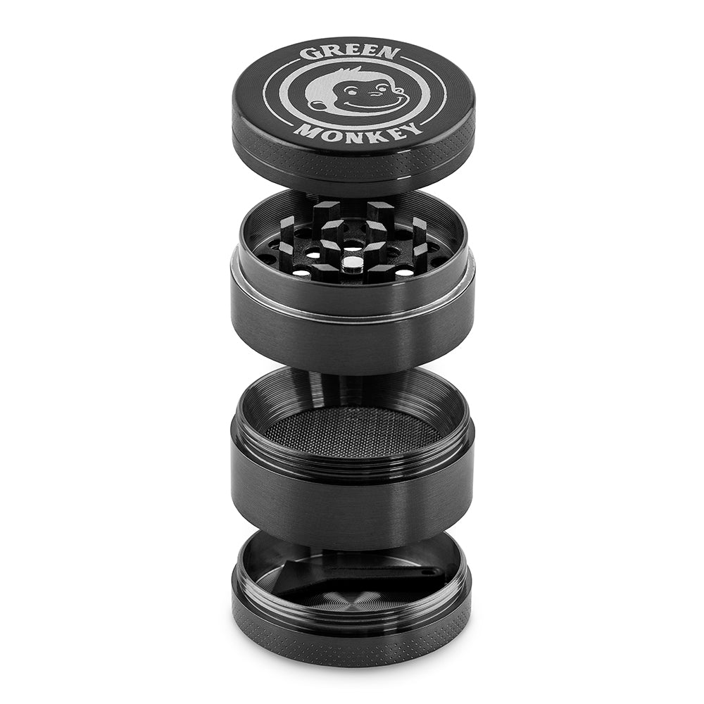 Green Monkey Capuchin Grinder - Black - 40MM