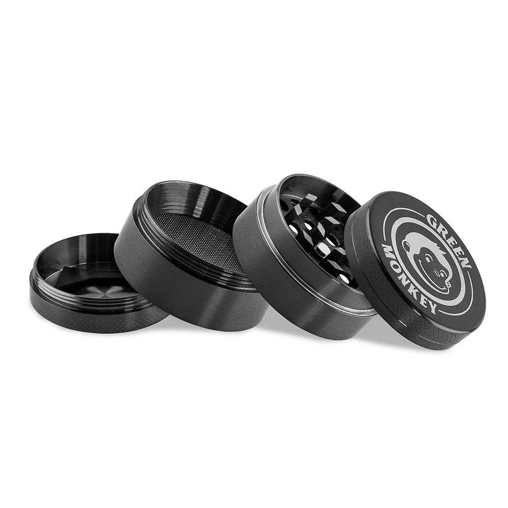 Green Monkey Capuchin Grinder - Black - 40MM