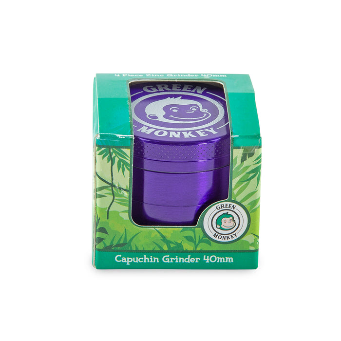 Green Monkey Capuchin Grinder - Purple - 40MM
