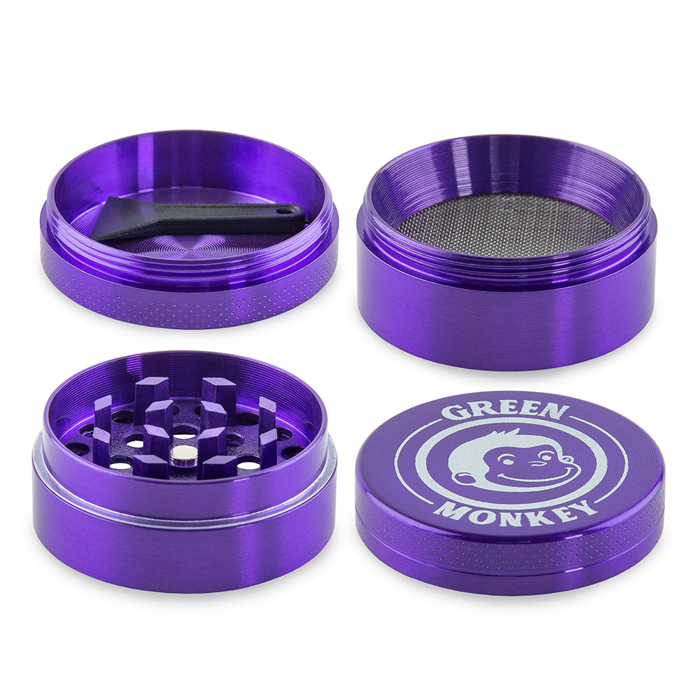 Green Monkey Capuchin Grinder - Purple - 40MM
