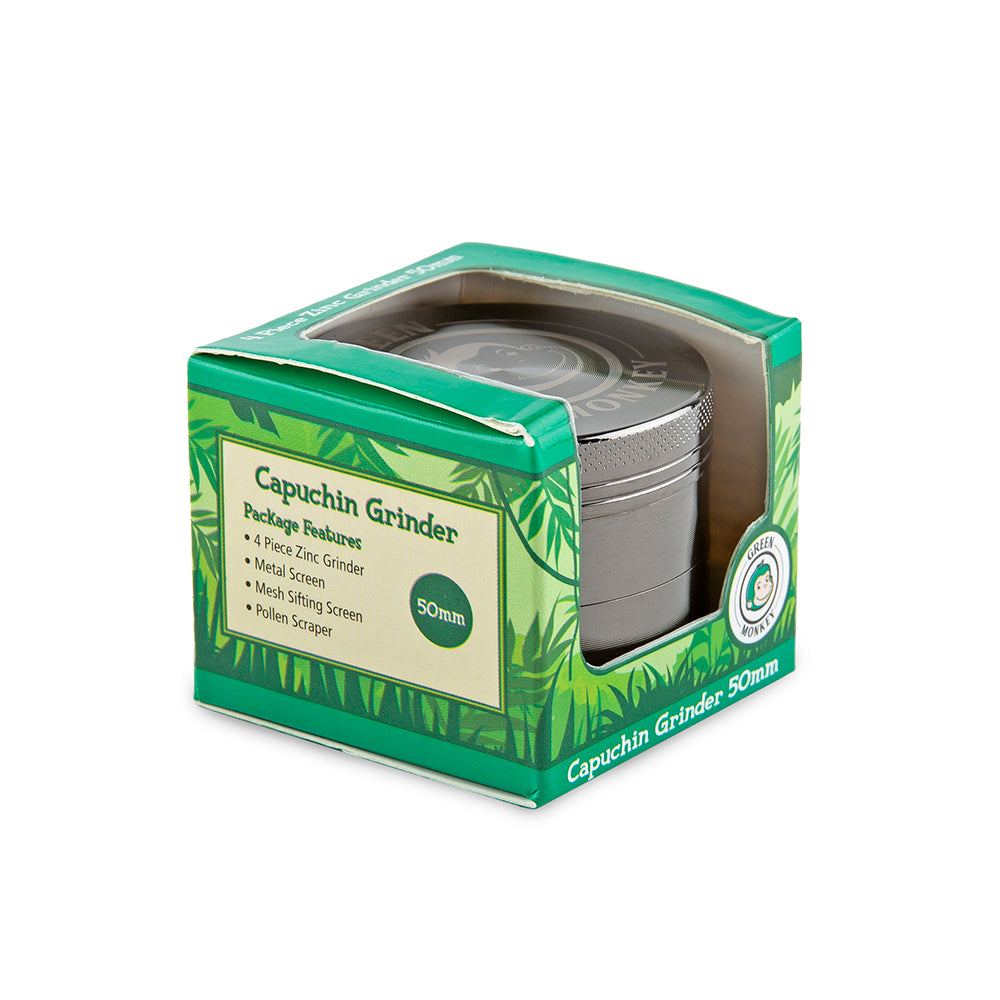 Green Monkey Capuchin Grinder - Gunmetal - 50MM