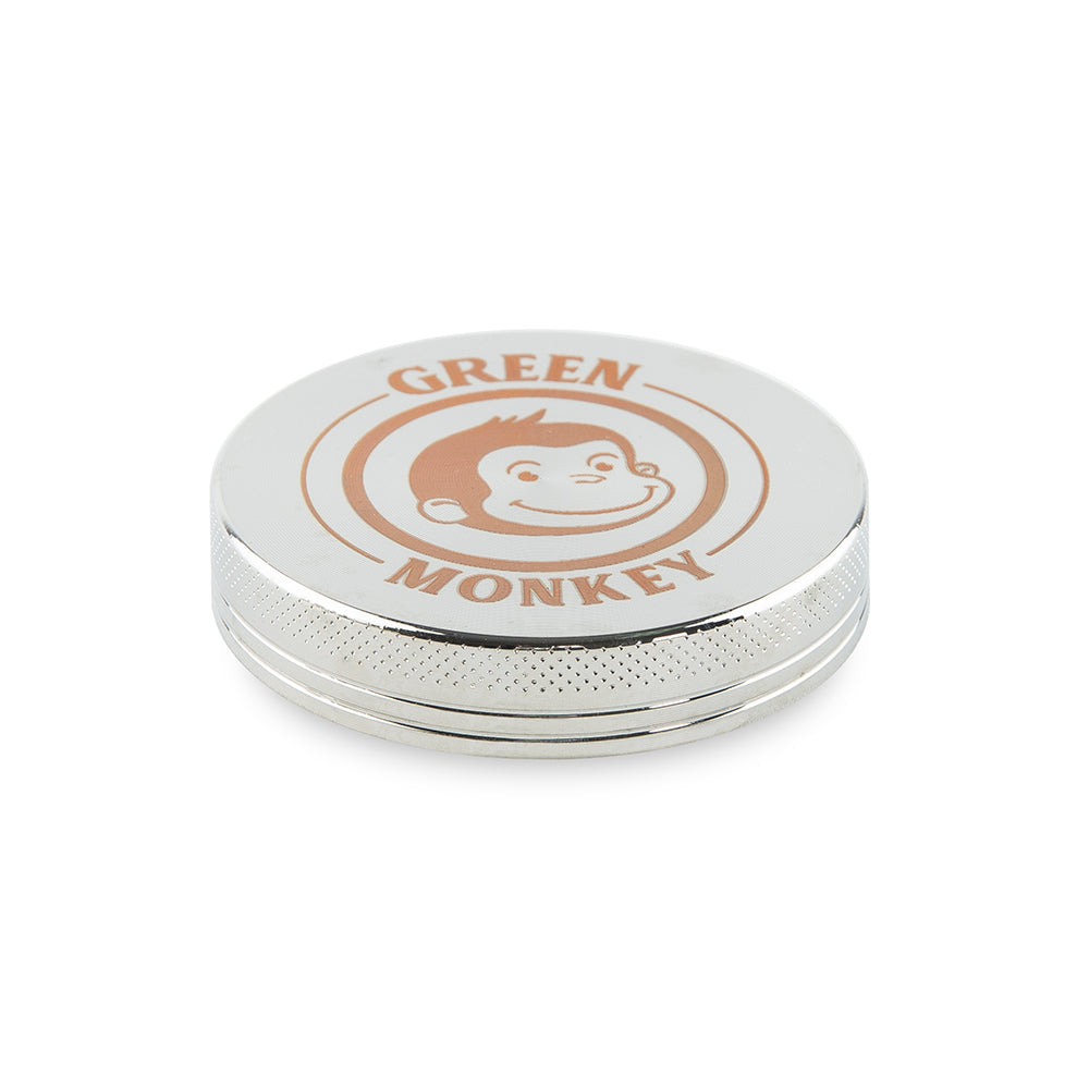 Green Monkey Capuchin Grinder - Silver - 50MM