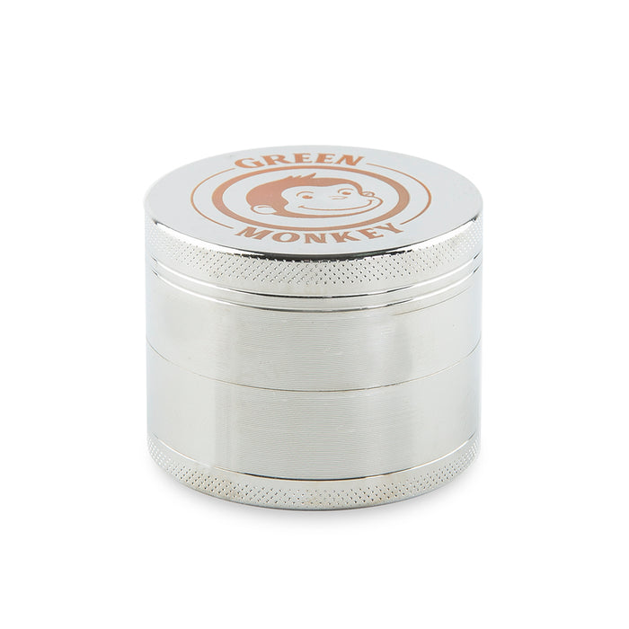 Green Monkey Capuchin Grinder - Silver - 50MM