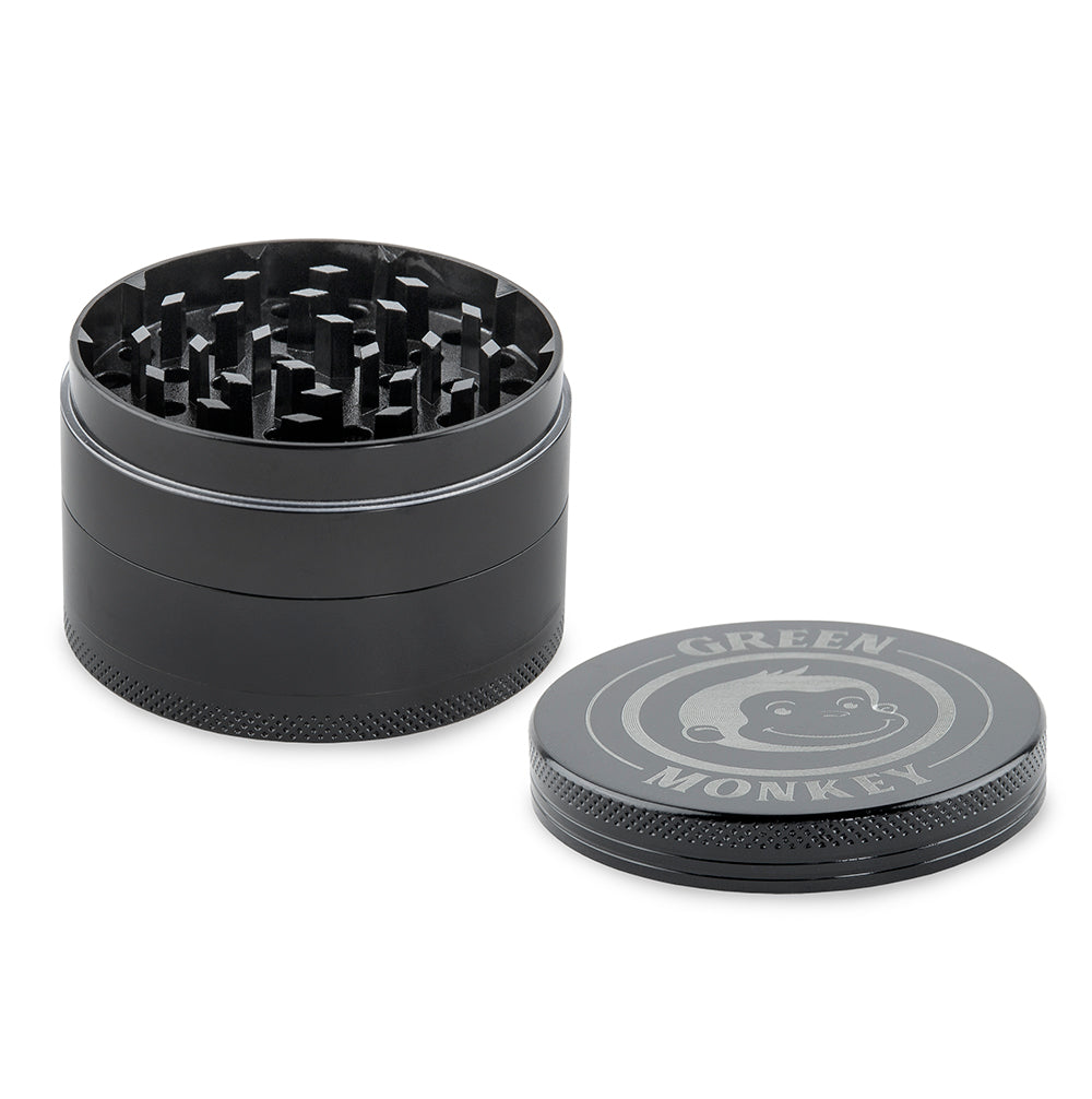 Green Monkey Capuchin Grinder - Black - 63MM