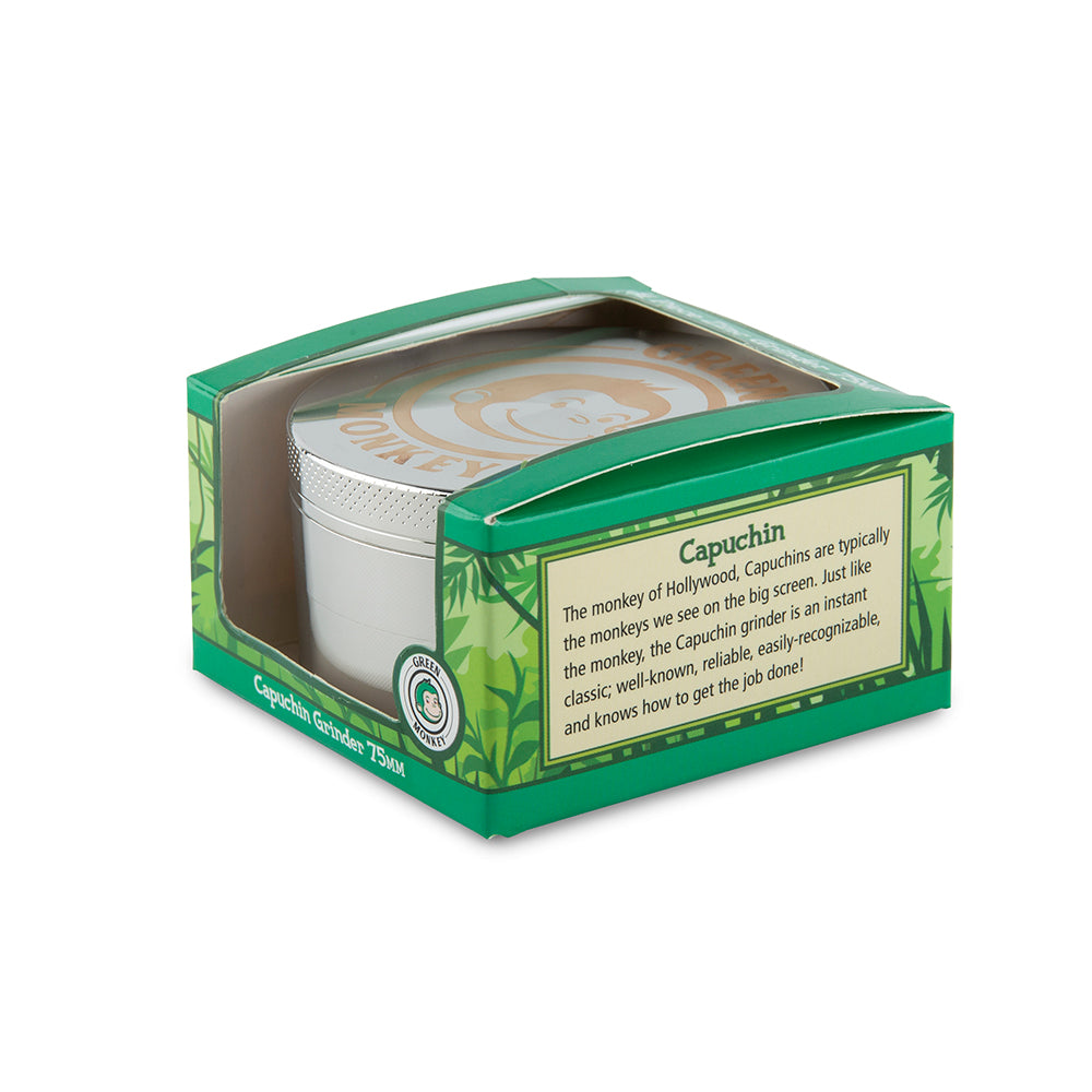 Green Monkey Grinder - Capuchin - 75mm - Silver