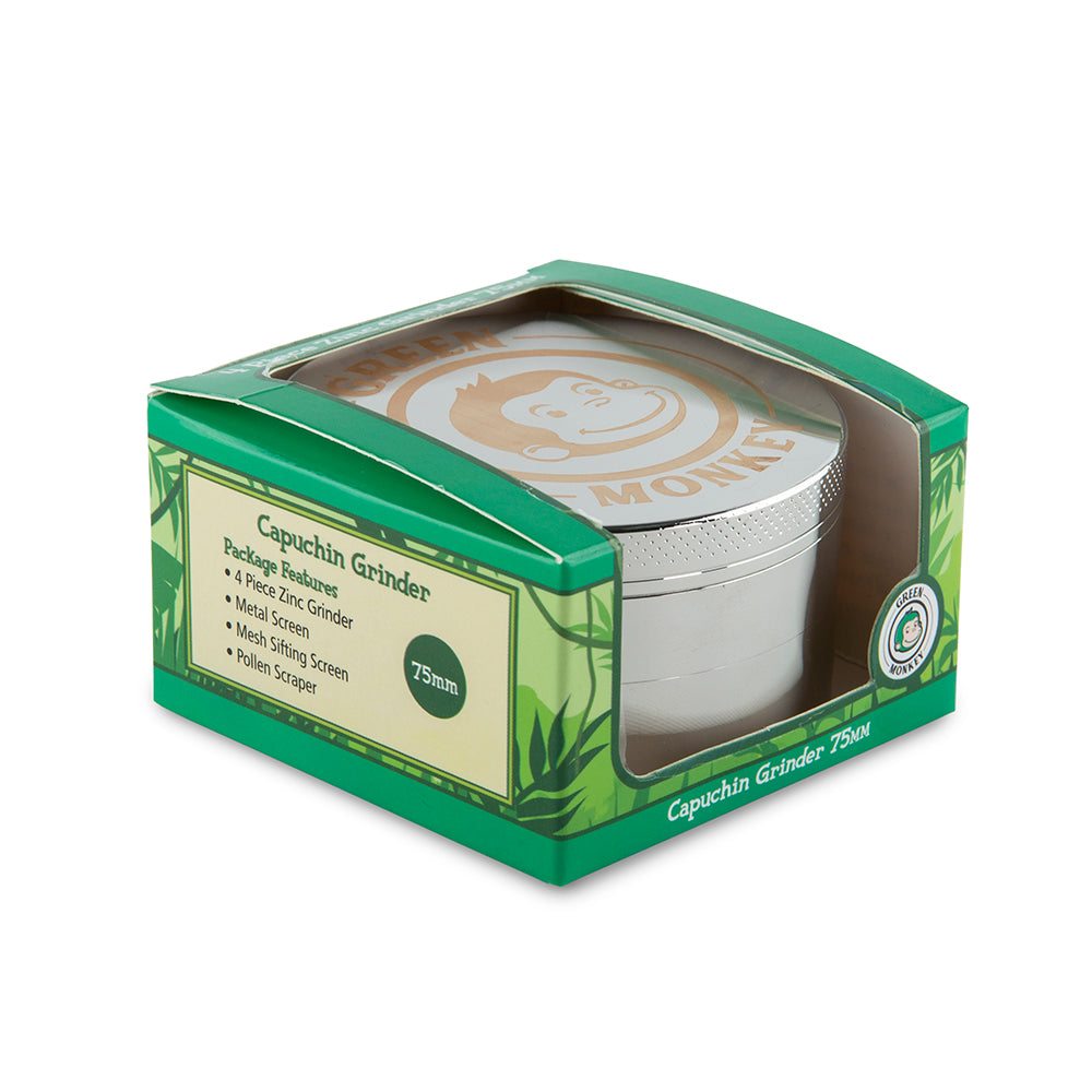 Green Monkey Grinder - Capuchin - 75mm - Silver