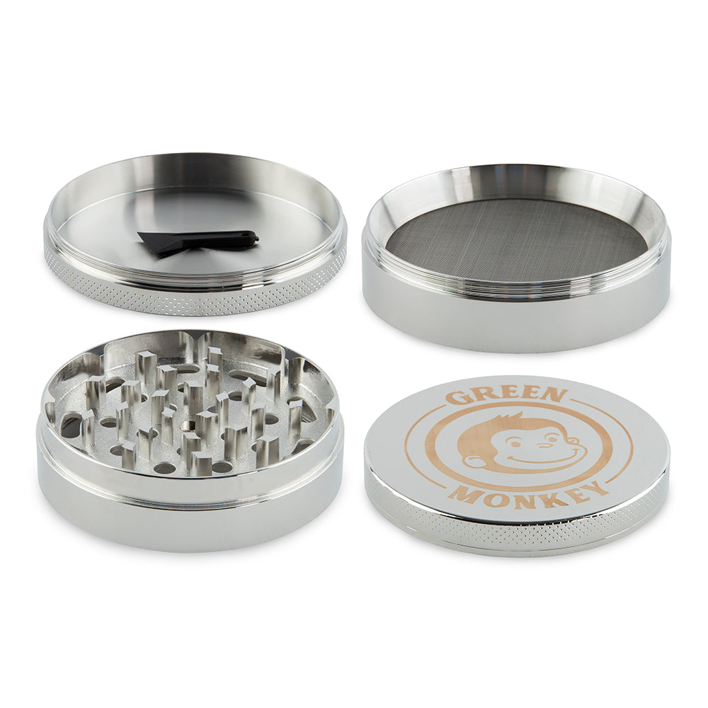 Green Monkey Grinder - Capuchin - 75mm - Silver