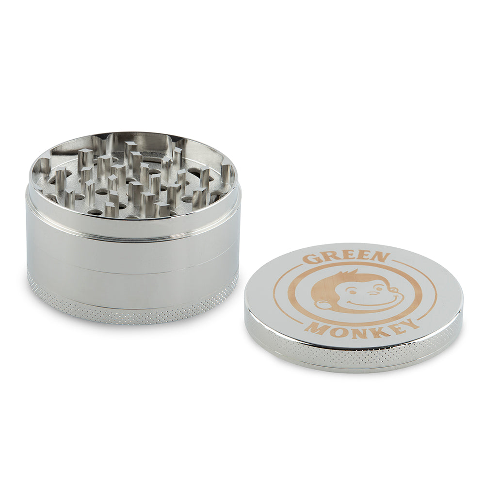 Green Monkey Grinder - Capuchin - 75mm - Silver