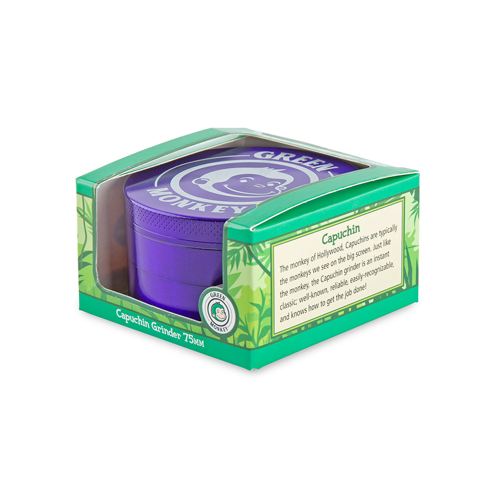 Green Monkey Grinder - Capuchin - 75mm - Purple