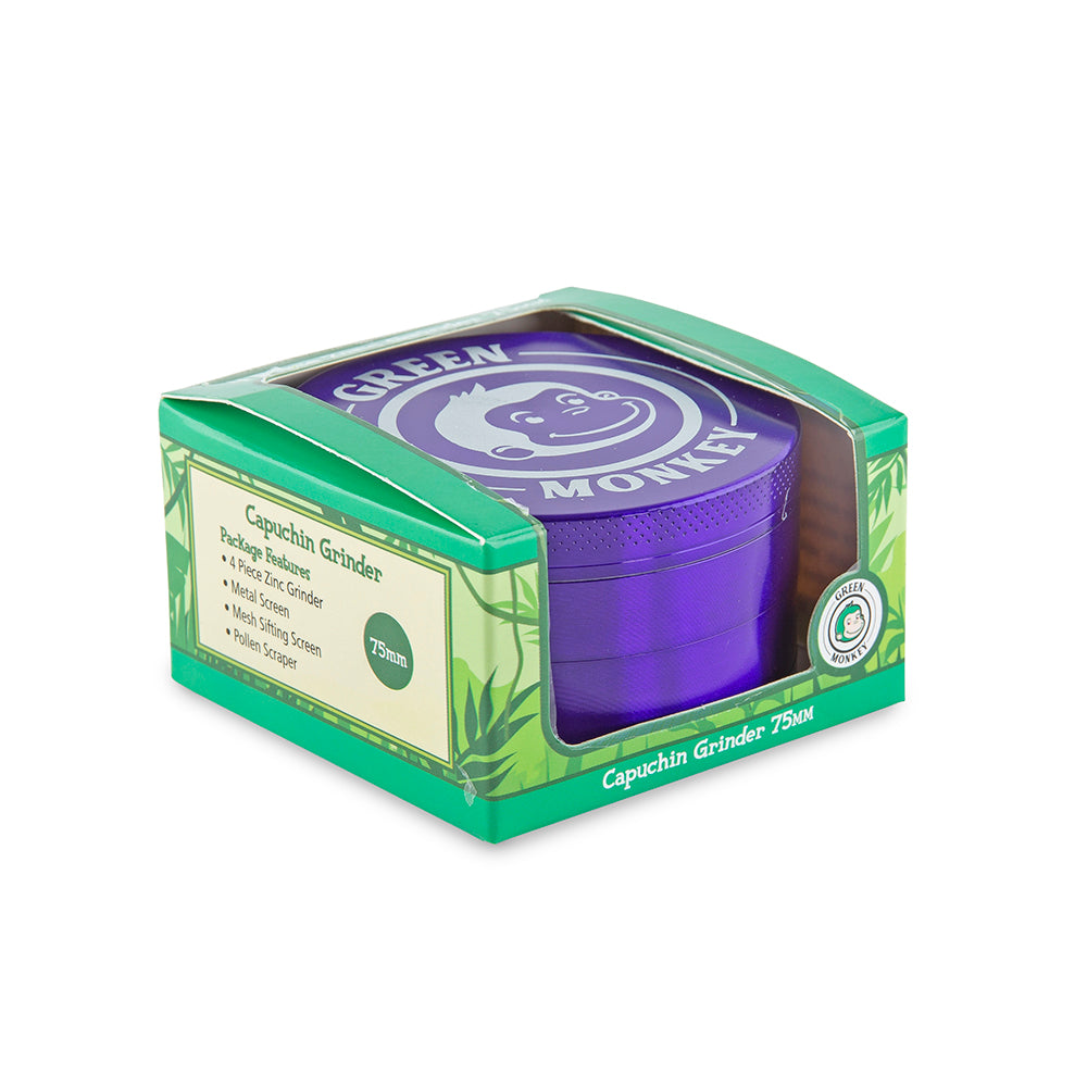 Green Monkey Grinder - Capuchin - 75mm - Purple