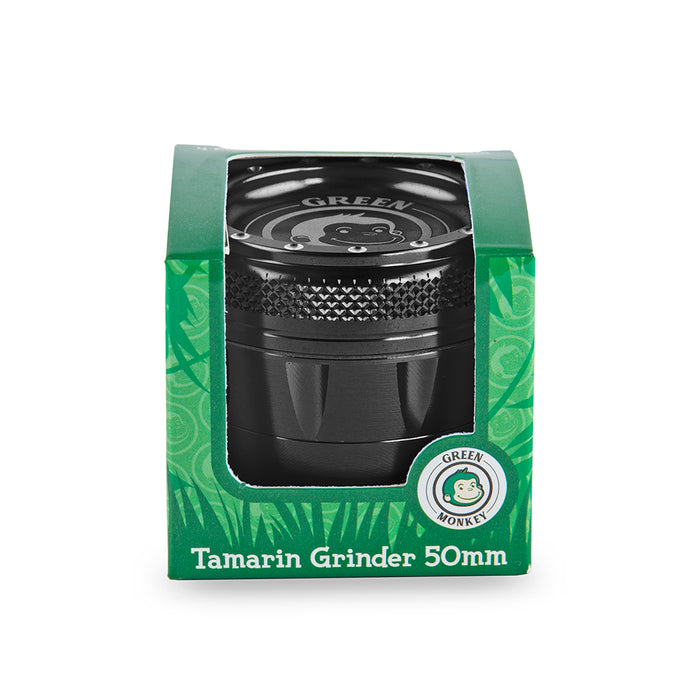 Green Monkey Tamarin Grinder - Black - 50MM