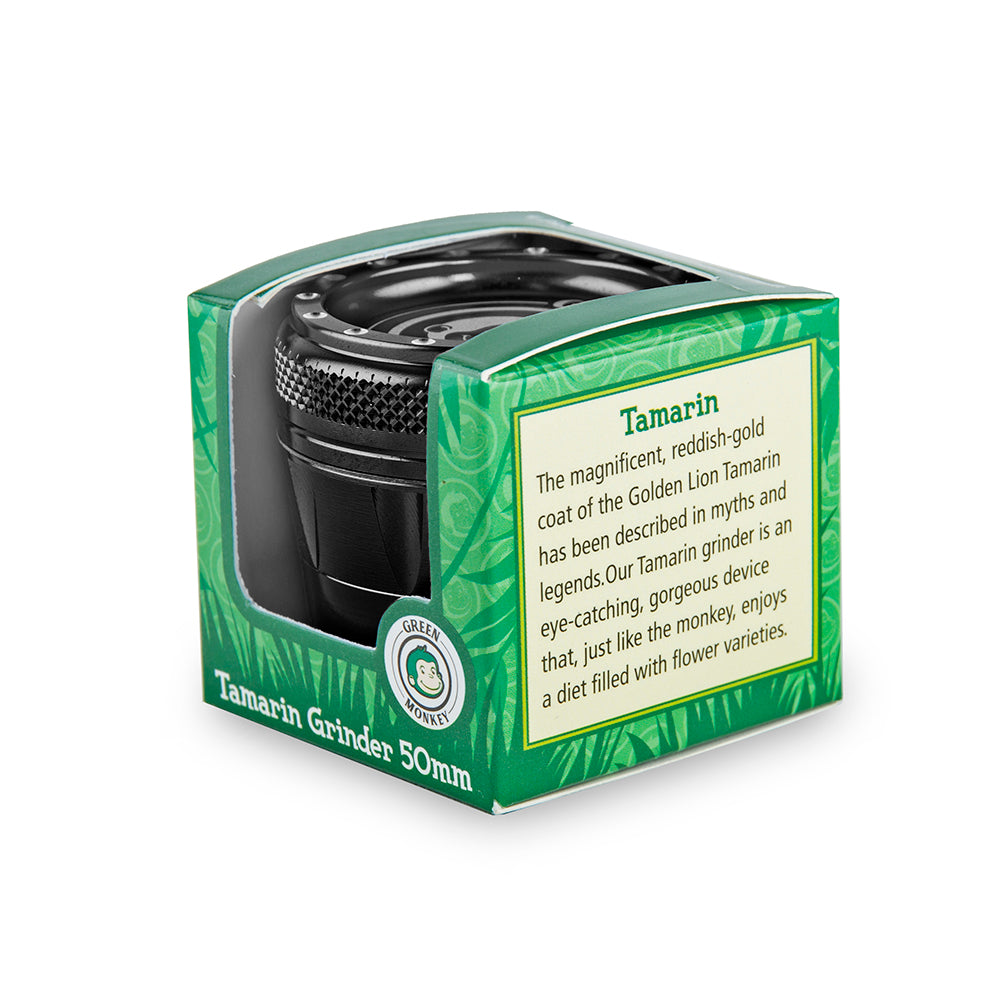 Green Monkey Tamarin Grinder - Black - 50MM