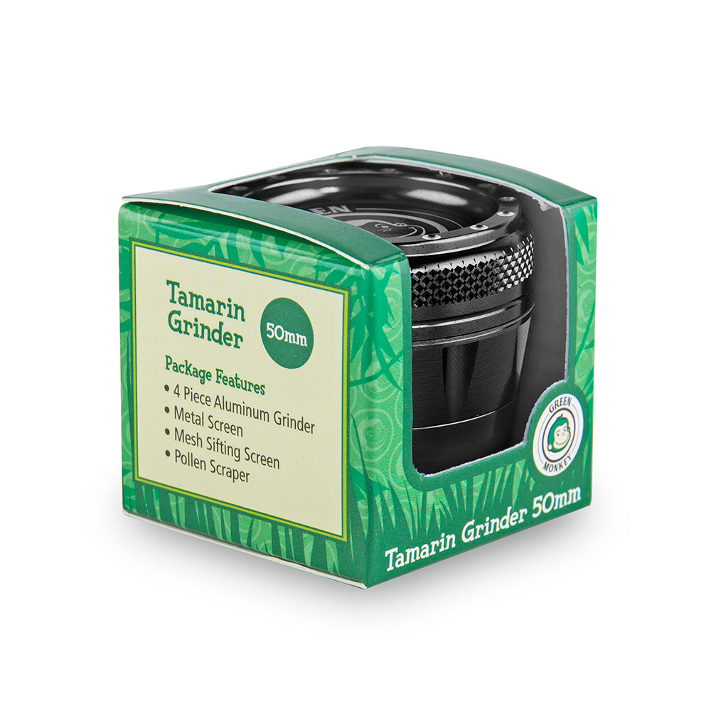 Green Monkey Tamarin Grinder - Black - 50MM