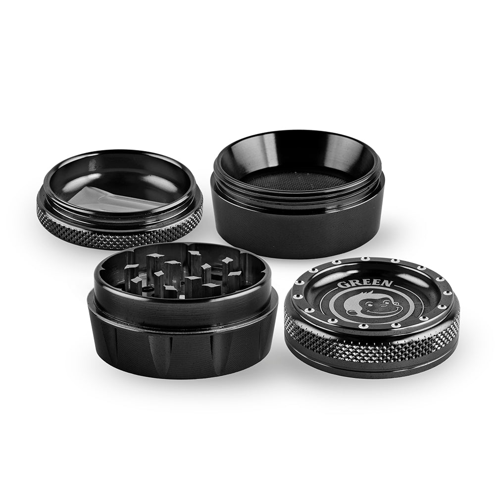 Green Monkey Tamarin Grinder - Black - 50MM