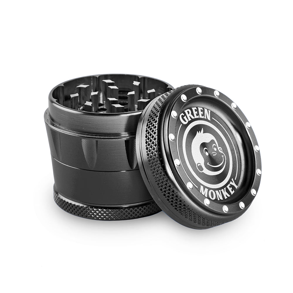 Green Monkey Tamarin Grinder - Black - 50MM