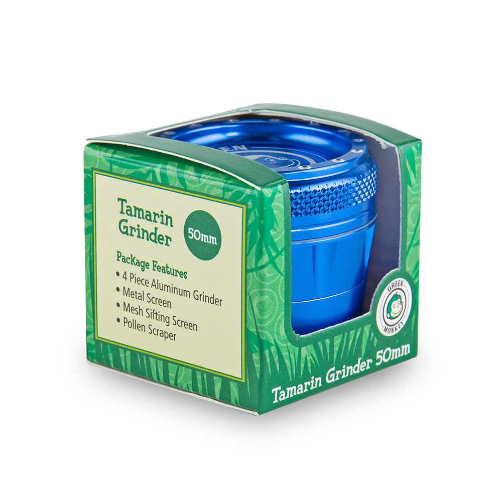 Green Monkey Tamarin Grinder - Blue - 50MM