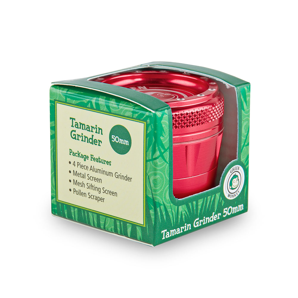Green Monkey Tamarin Grinder - Red - 50MM