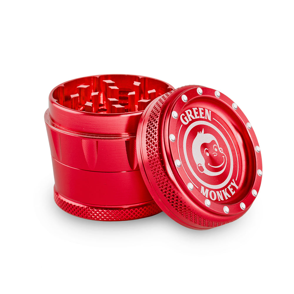 Green Monkey Tamarin Grinder - Red - 50MM