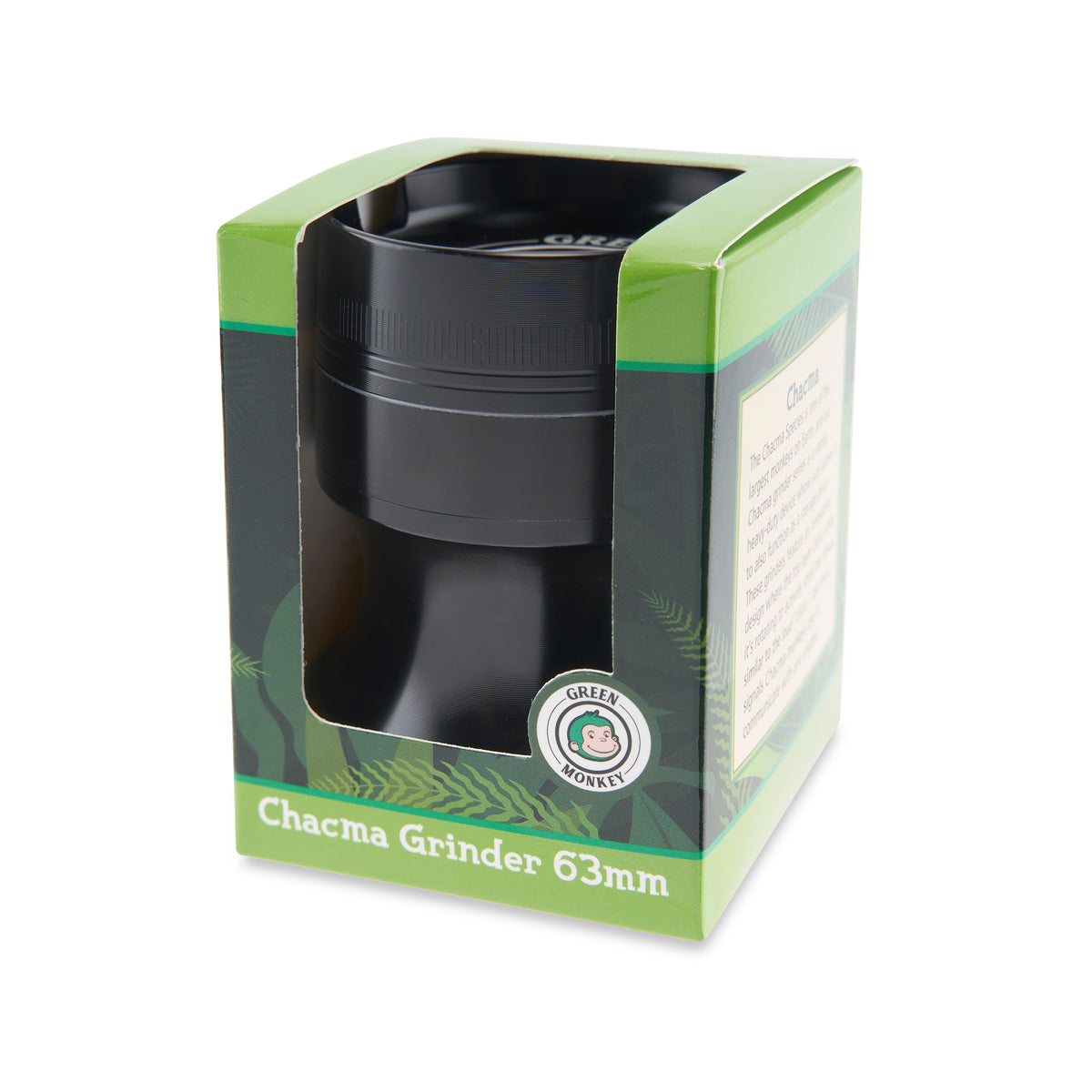 Green Monkey Grinder - Chacma - 63mm - Black