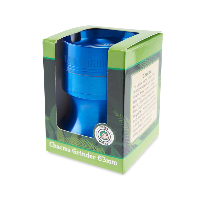 Green Monkey Grinder - Chacma - 63mm - Blue