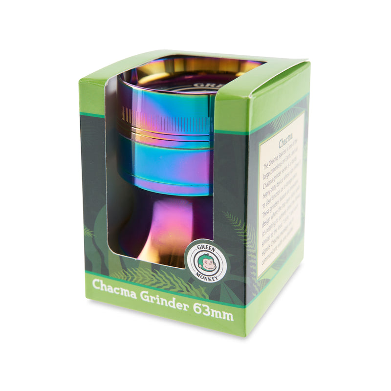 Green Monkey Grinder - Chacma - 63mm - Rainbow