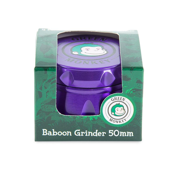 Green Monkey Grinder - Baboon Crown - Purple - 50mm