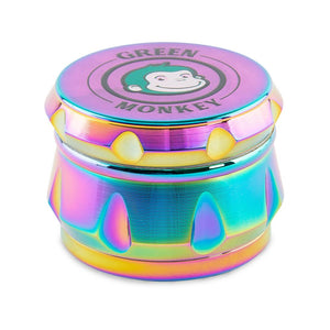 Green Monkey Grinder - Baboon Crown - Rainbow - 63mm